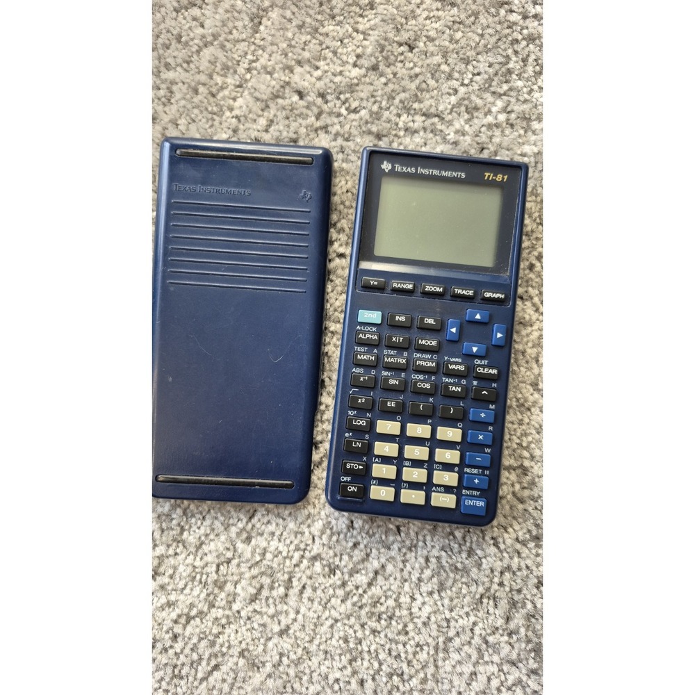 Texas Instruments TI-81 GRAPHING‎ CALCULATOR with Cover - Fully Tested
